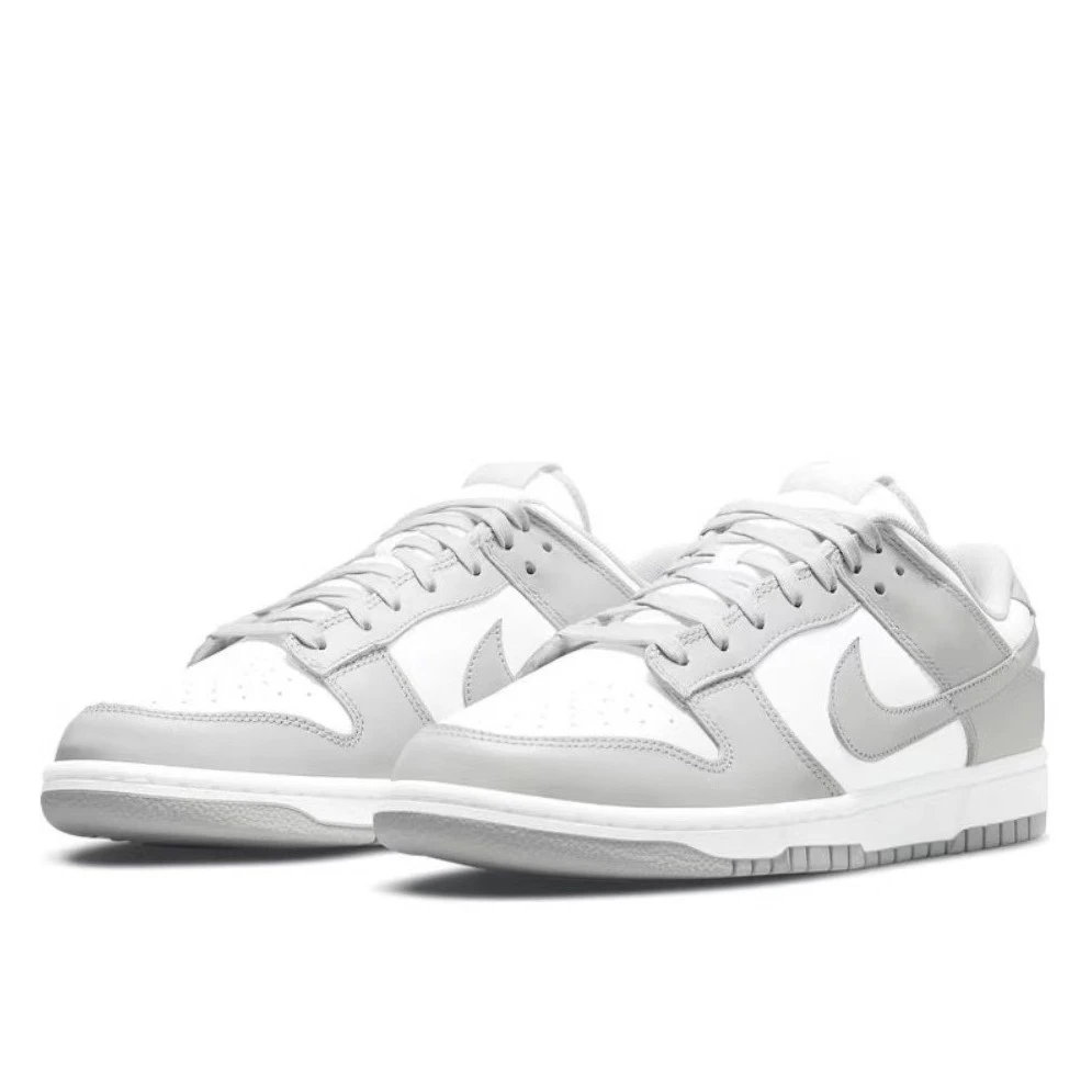 Nike 耐克 Dunk Low 灰白 男款 潮流复古低帮休闲板鞋 DD1391-103