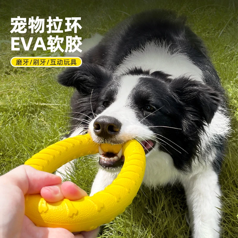 狗狗玩具大型犬互动大号圆环金毛拉布拉多解闷狗球磨牙耐咬狗拉环