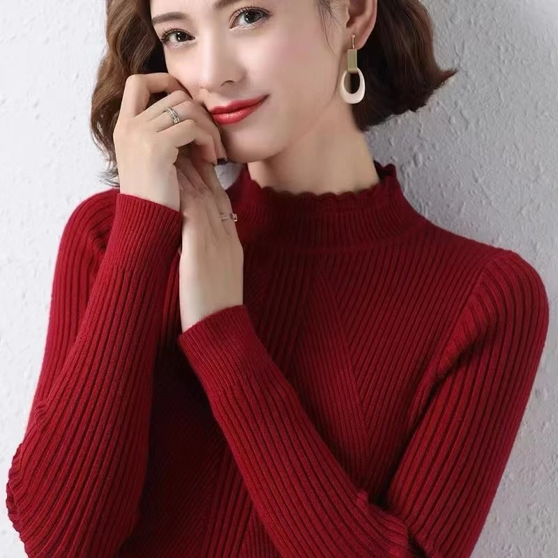 娜家专拍 秋冬打底衫 一经售出不支持七天无理由退换洋气针织百搭