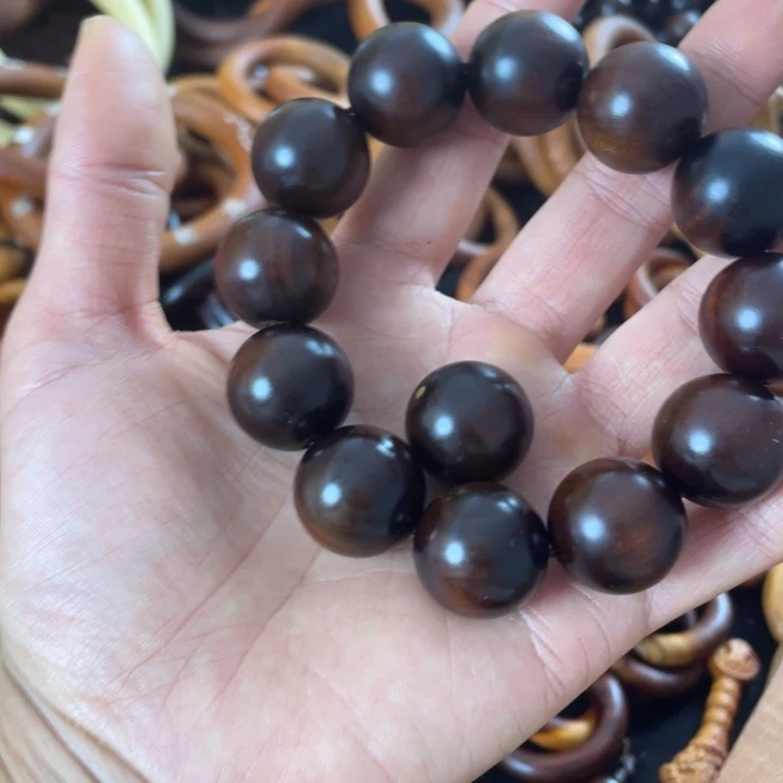 枣木6*6玉化20手串一物一拍