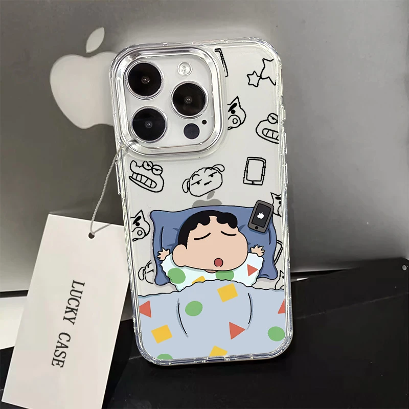 创意小新iPhone14Pro苹果15手机壳xsmax软13全包12/11可爱xr卡通8