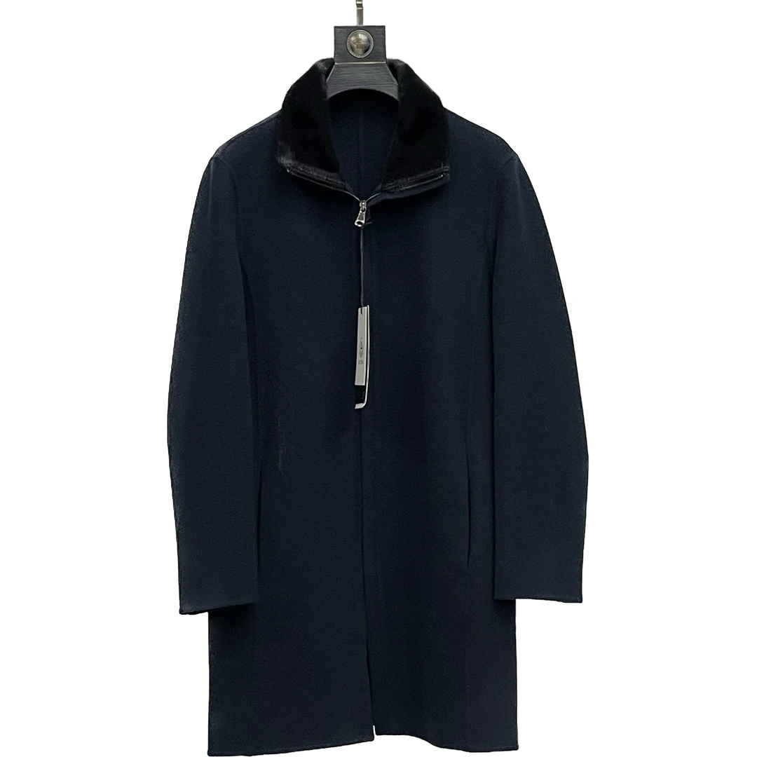 KCYYSA时尚轻奢男士长款男款商务通勤休闲外套大衣 KNJ553665503