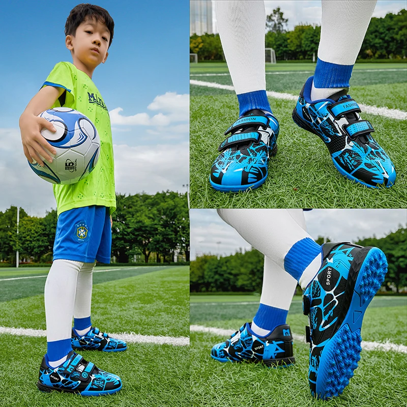 儿童足球鞋TF碎钉爆款2025新款男童6-12岁专业比赛专用训练足球鞋