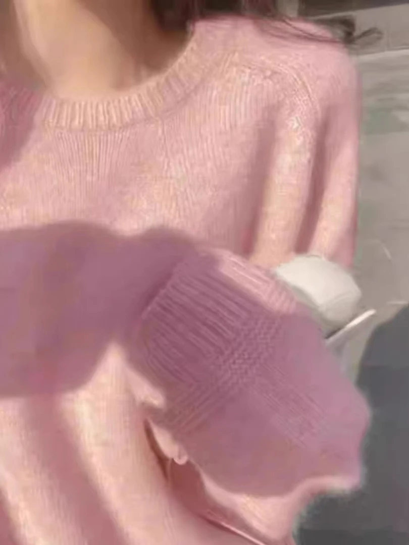 4147高端冬季圆领宽松洋气毛衣