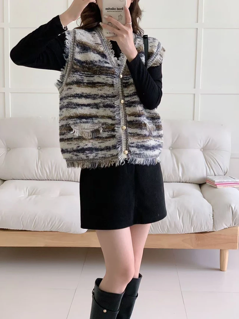托卡手工坊莫奈风5548马甲小香外套