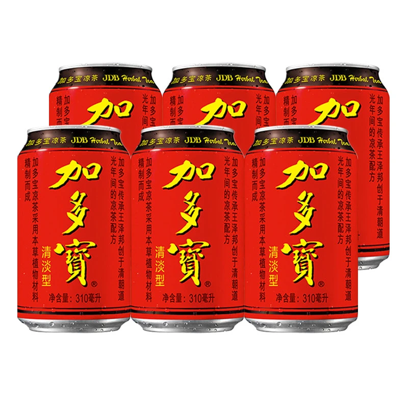 加多宝凉茶6连罐 310ml*6罐/件