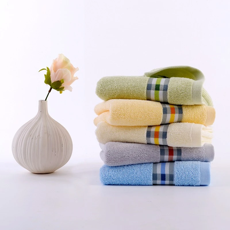 中百玲珑素色弱捻纱面巾ZL1801F 1/条 （颜色发放随机）