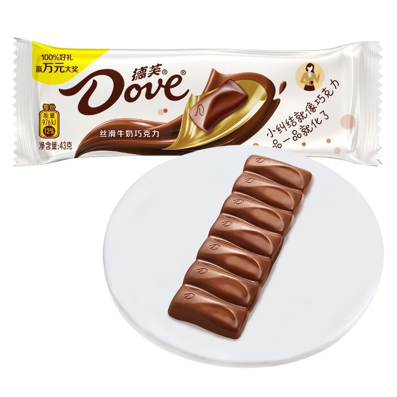 德芙丝滑牛奶巧克力 43g/条