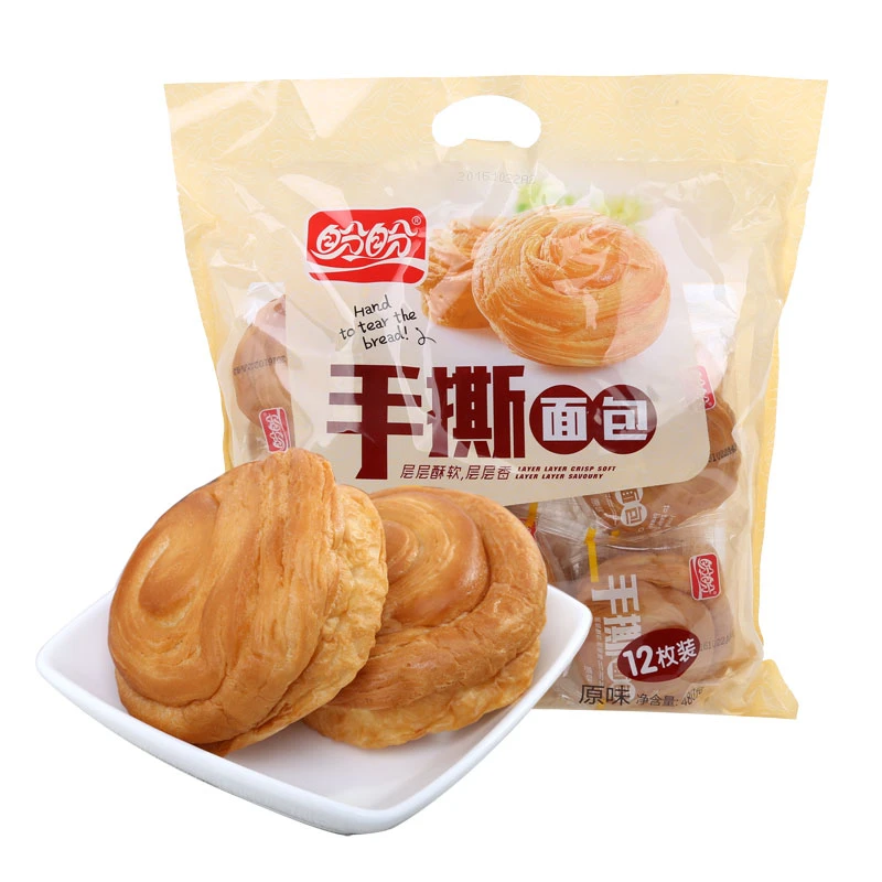 盼盼 手撕面包奶香味12枚 480g解馋零食