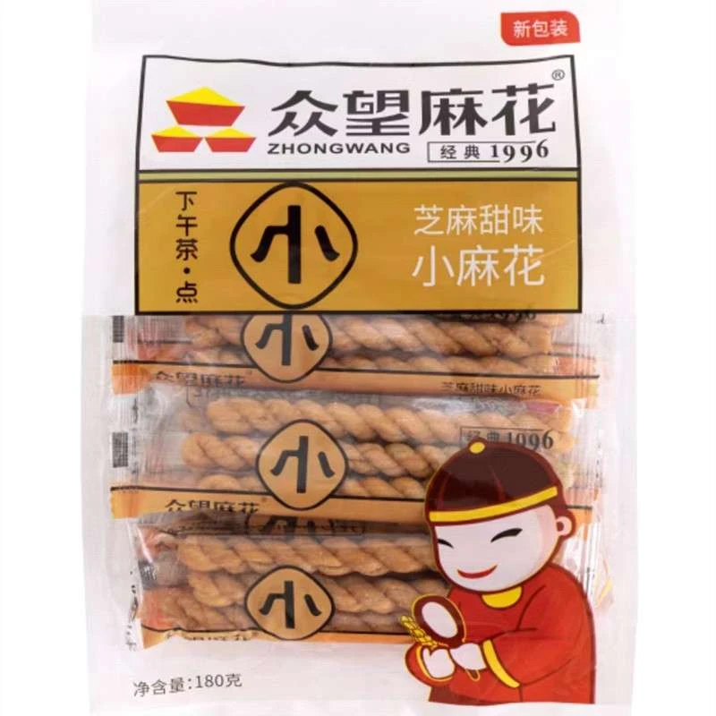 众望芝麻甜味小麻花 180g