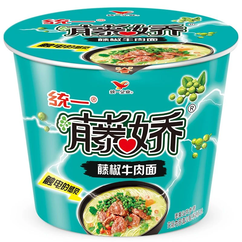 统一藤椒牛肉面油炸方便面 105g