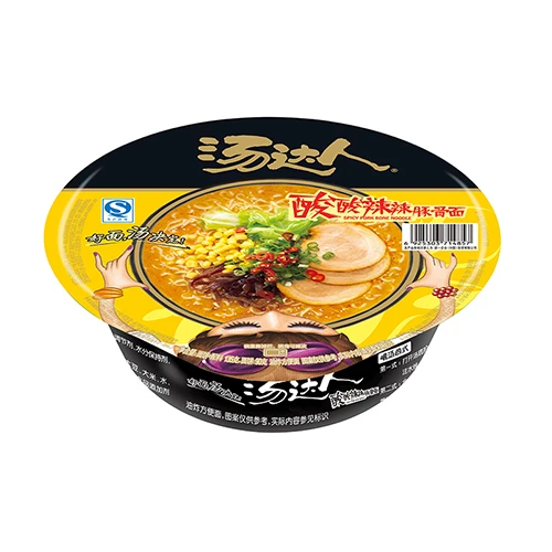 统一汤达人酸酸辣辣豚骨面油炸方便面 135g