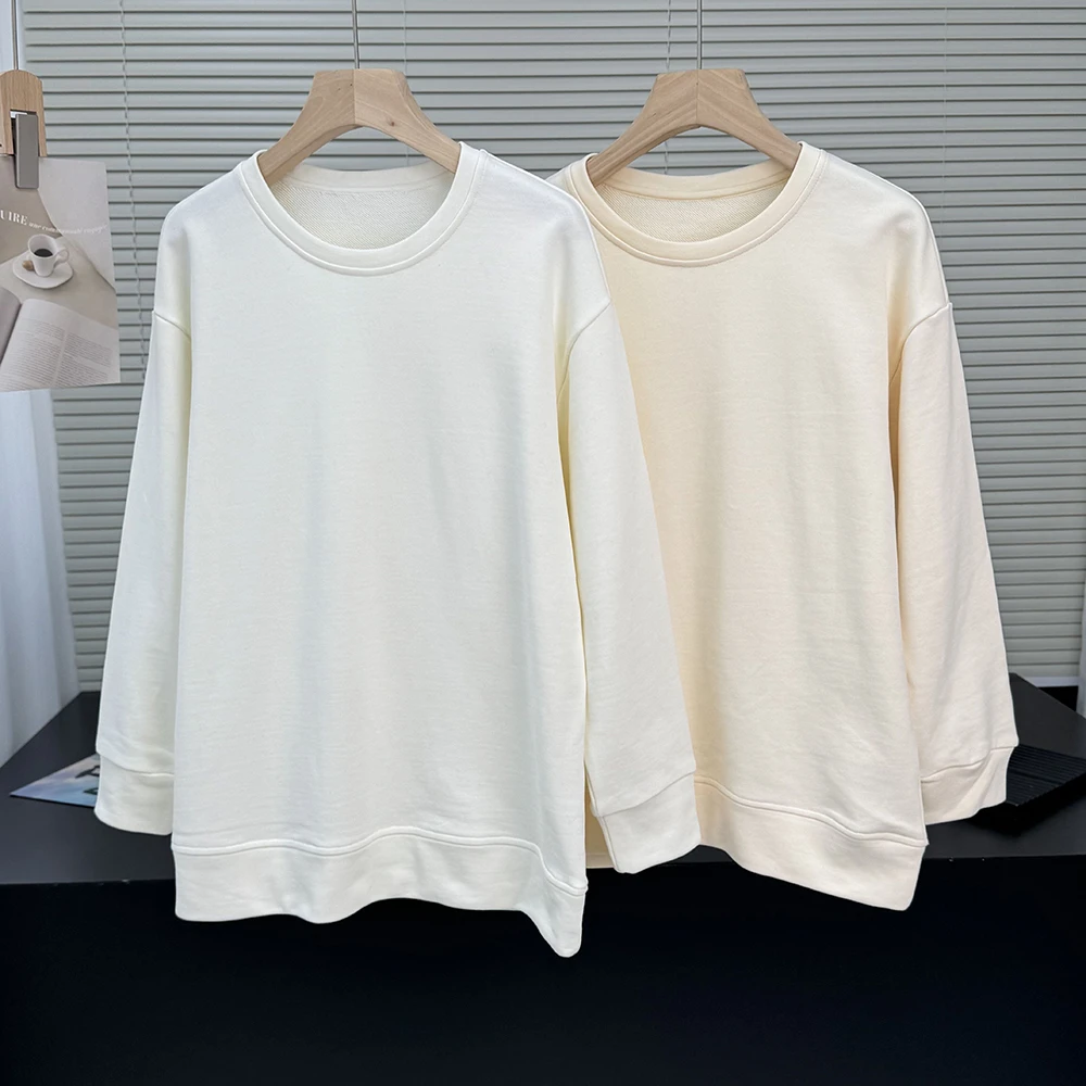 纯色简约套头百搭休闲毛圈卫衣女22071