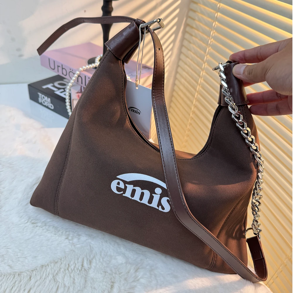 秋冬时尚百搭麂皮绒包大容量托特包女12757