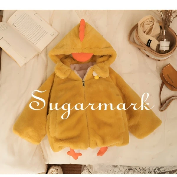 【苏格马可】小鸡-2024年秋冬新款小童卡通可爱小鸡加绒加厚毛毛衣