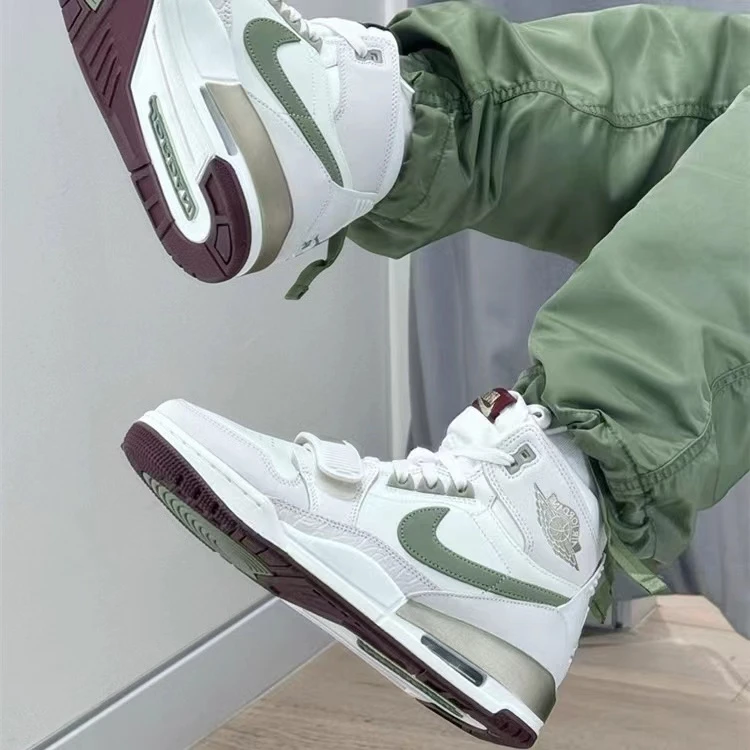 Nike/耐克Jordan312白绿灰高帮百搭潮流简约篮球鞋 HF0745131 #HN