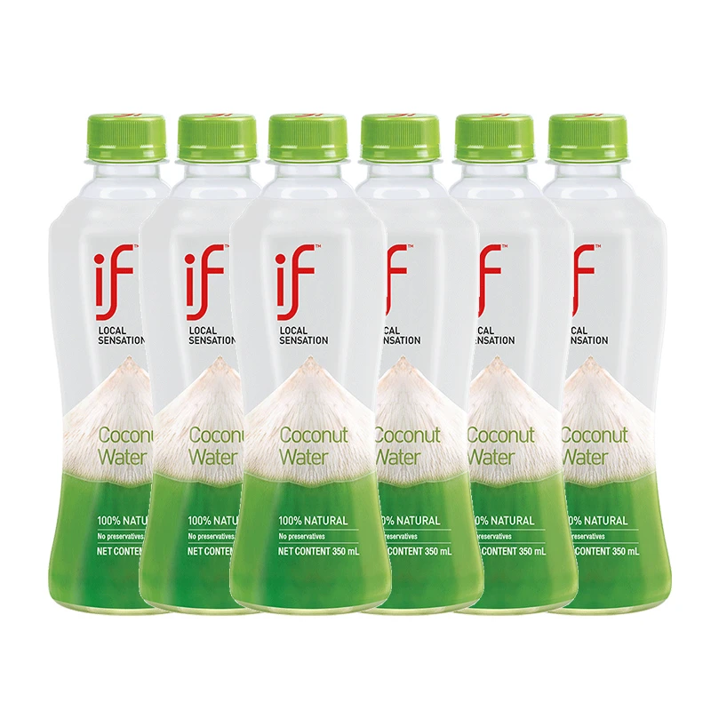 if/溢福冬日火锅搭子泰国if微甜100%椰子水350ml*6/12瓶