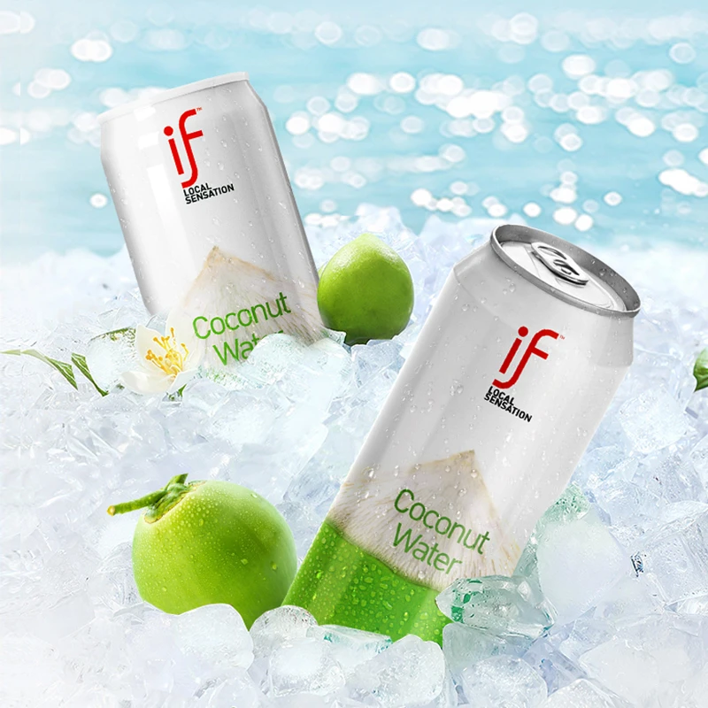 泰国进口if清甜营养常温100%椰子水微甜不腻饮料310ml*6瓶