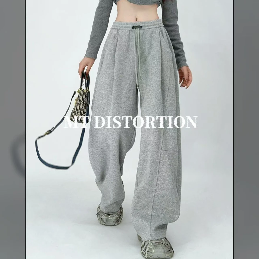 MT DISTORTION 设计师款香蕉棉卫裤内外包边包条男女同款【703】