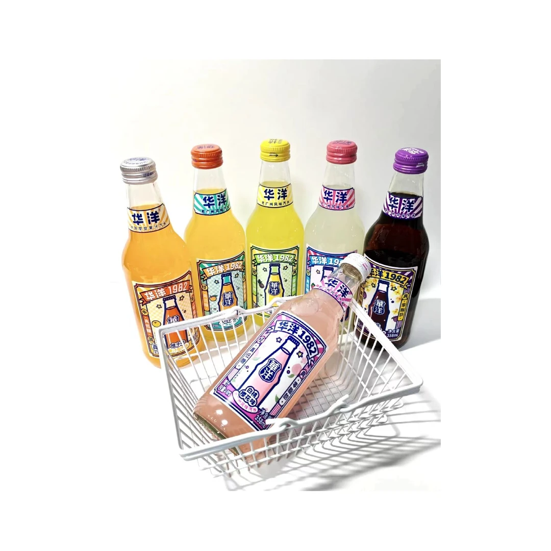 华洋1982果汁型汽水358ml(口味随机）