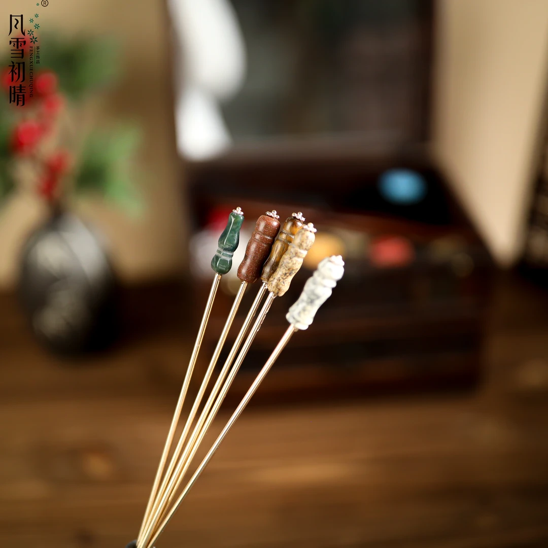 风雪初晴初风发簪古典发簪百搭复古古风简约日常手工中国风民族风
