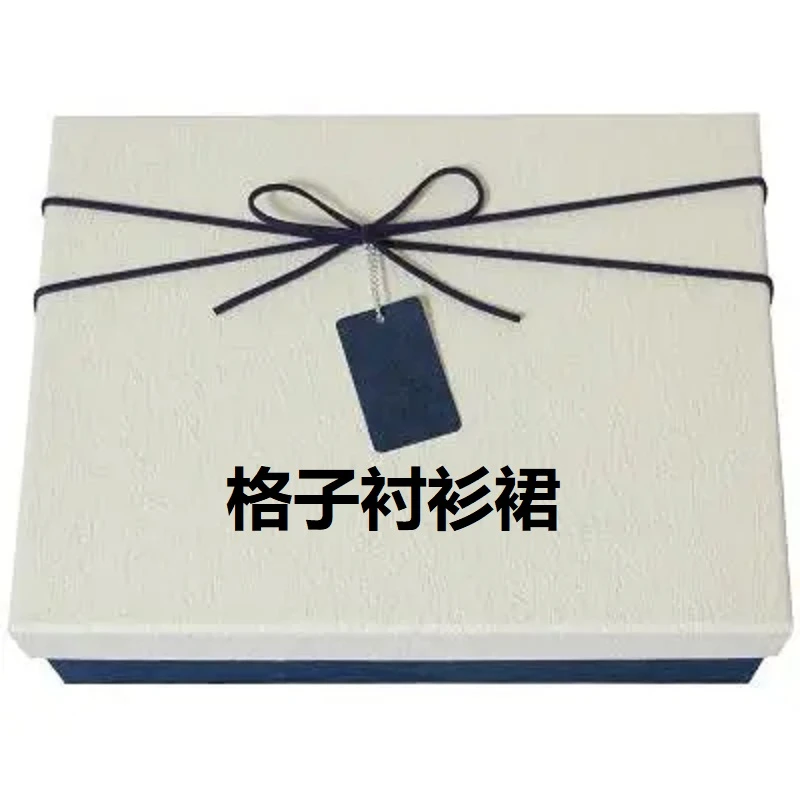 经典格子短袖袖系带连衣裙-9-29