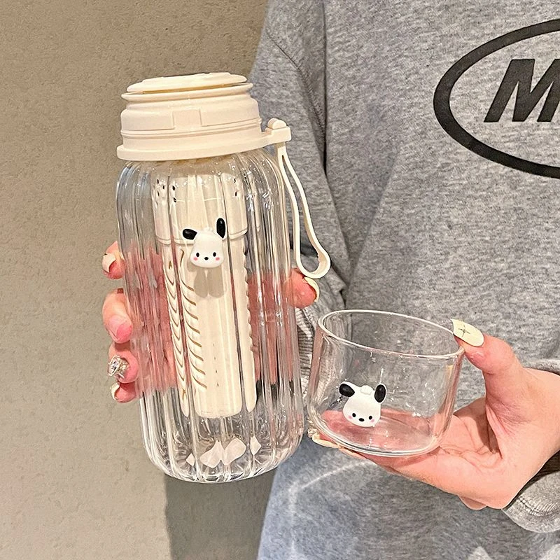 ins玻璃杯带盖水杯女士专用上班族泡茶水分离杯男士网红杯子爆款