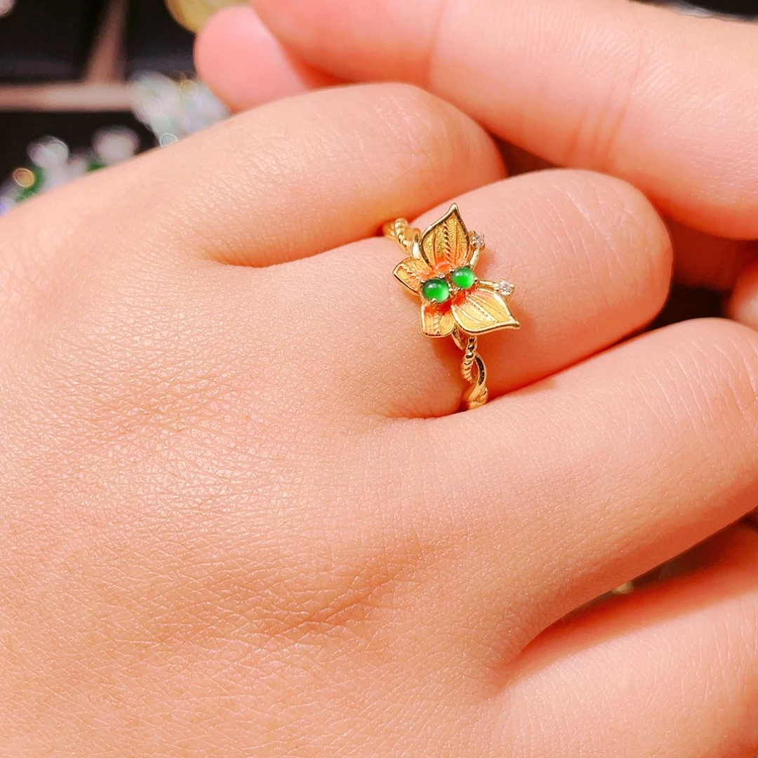 翡翠吊坠(不含链)银S925镶嵌