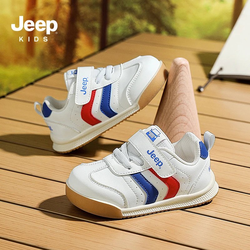 jeep吉普儿童运动鞋2024新款春季宝宝鞋中小童防滑软底男童学步鞋