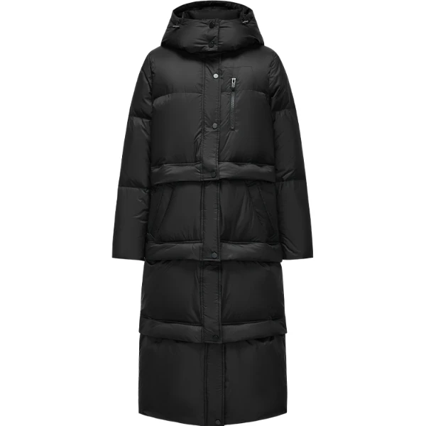 【商场同款】曼德诗长款羽绒服连帽轻盈蓬松外套Y427307328