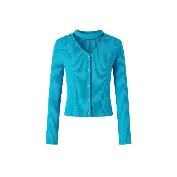 时尚百搭长袖气质设计感毛针织衫Y733307121