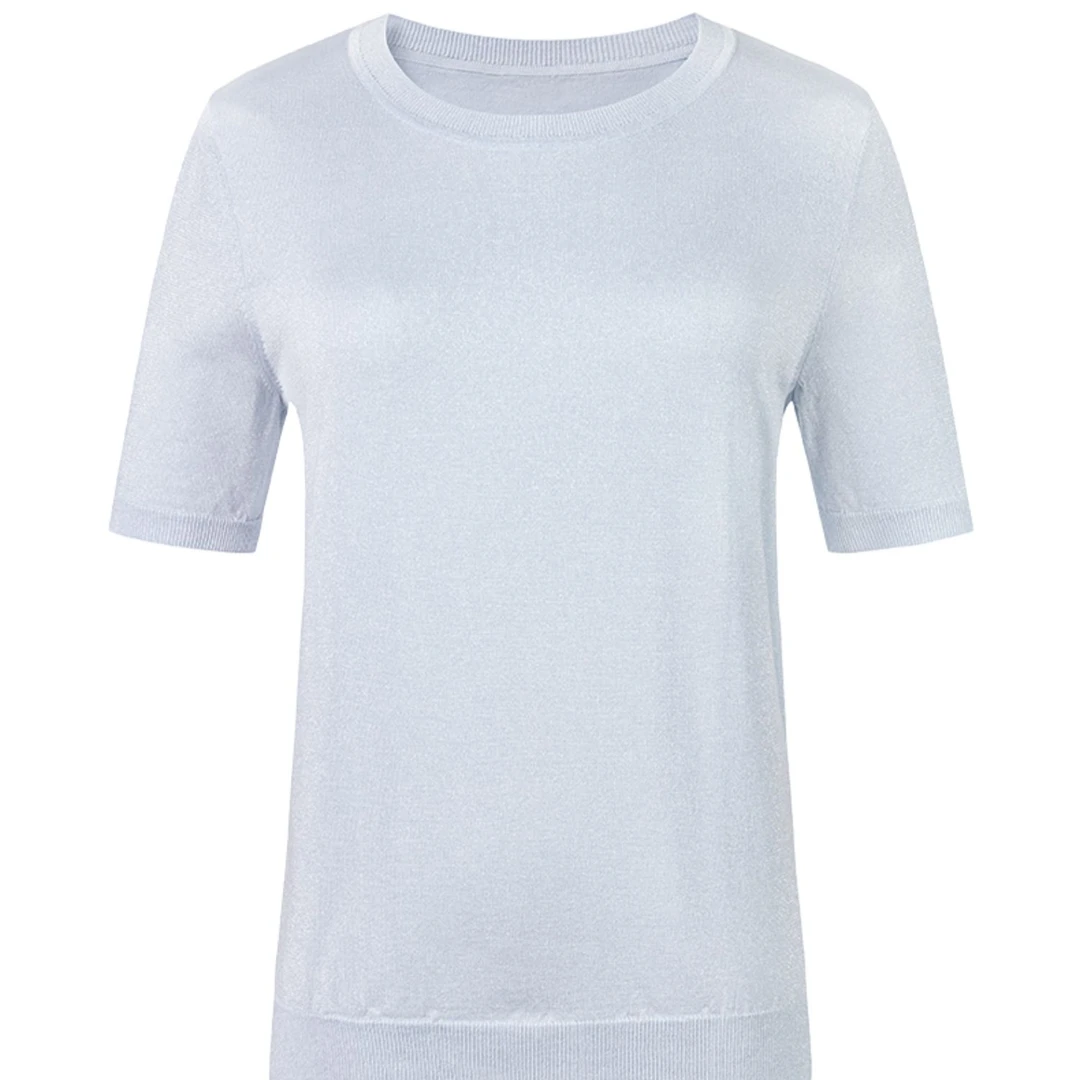 【商场同款】纯色低圆领套头衫女2024春季新品M710175