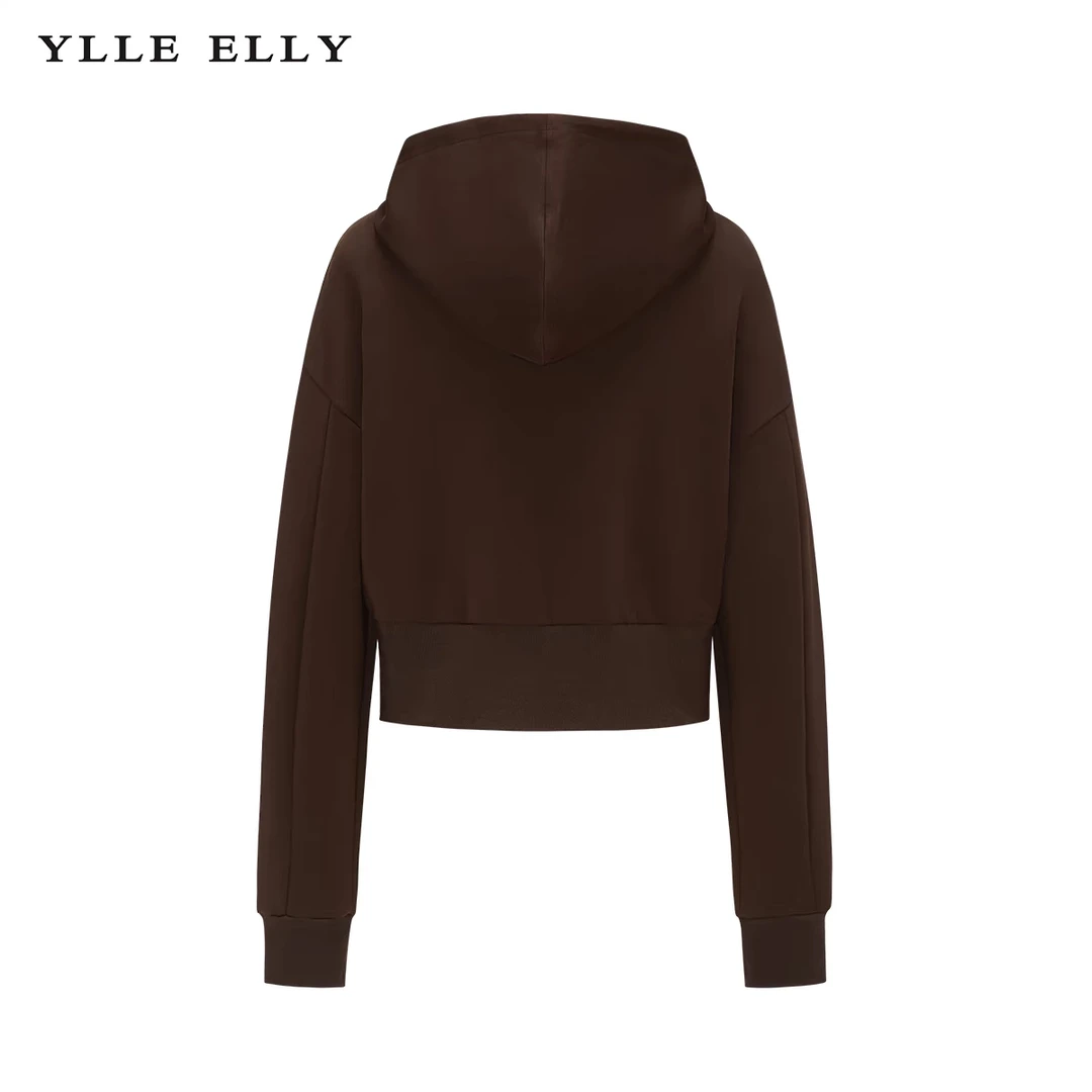 【商场同款】连帽卫衣2023冬季新款棉质复古撞色套头衫Y317306120