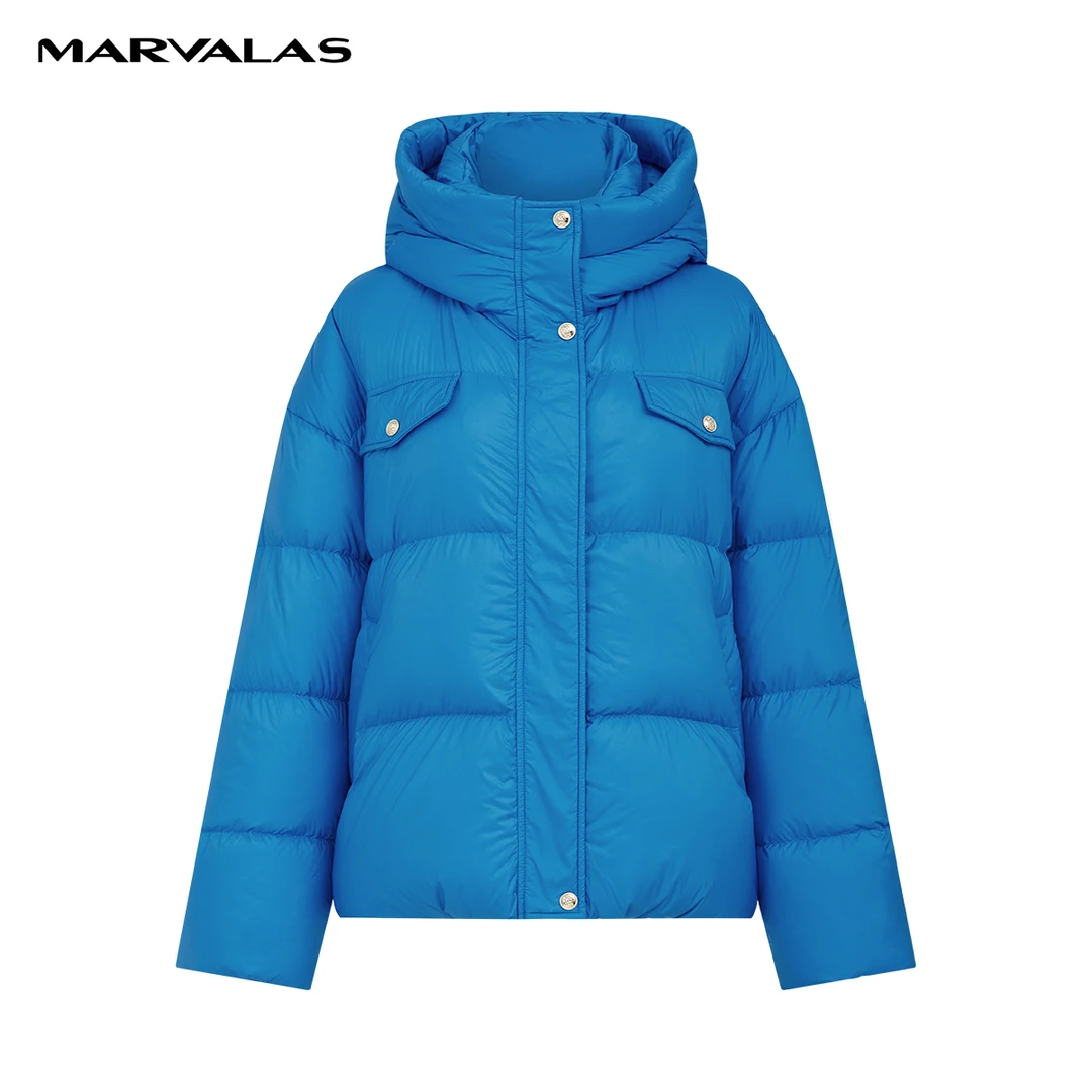 【丽公主】纯色连帽羽绒服M427307428