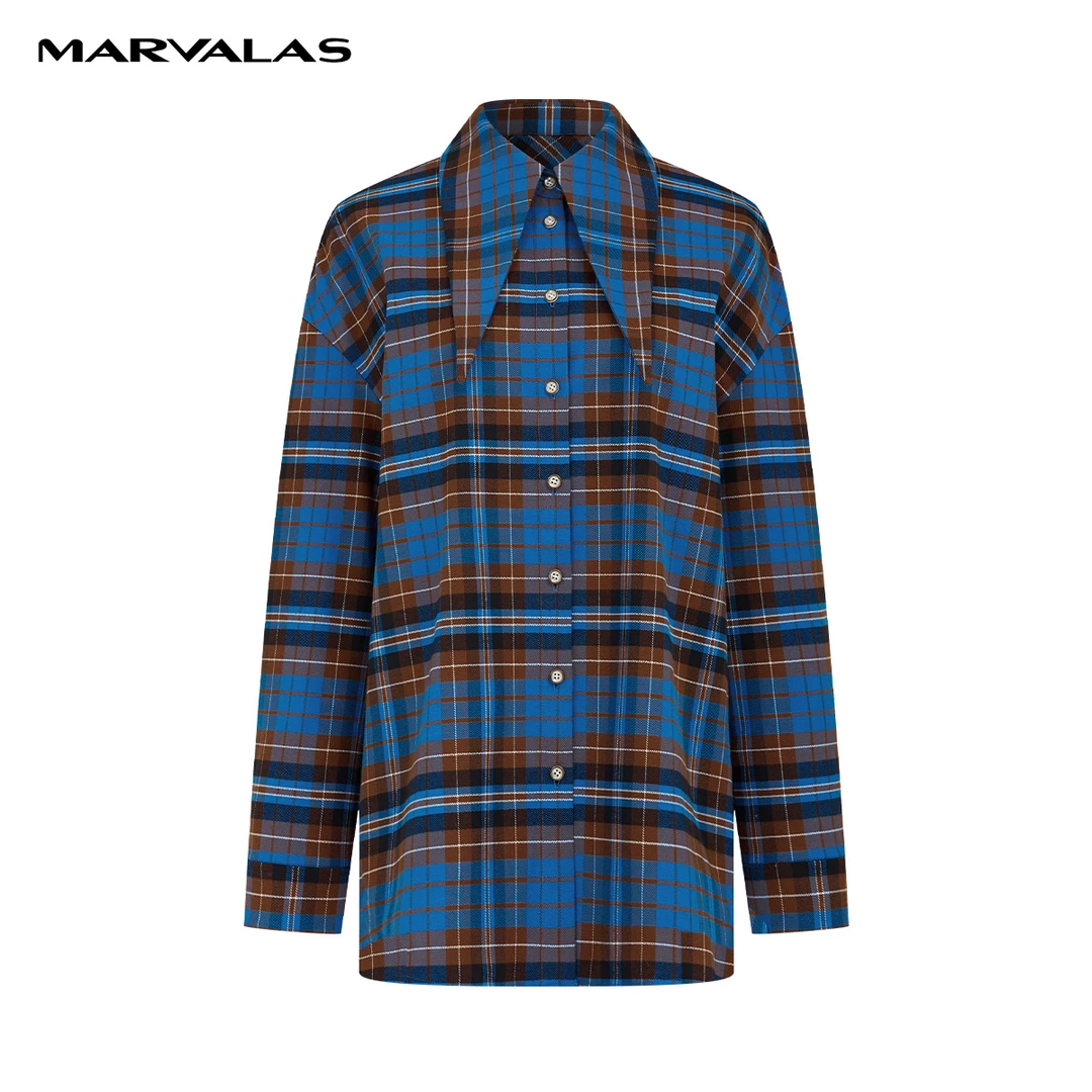 设计款拼接衬衫M311306773