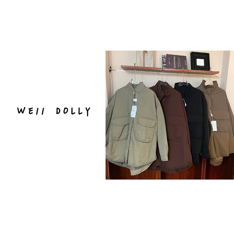 （立领棉衣）冬款文艺风简约款棉服