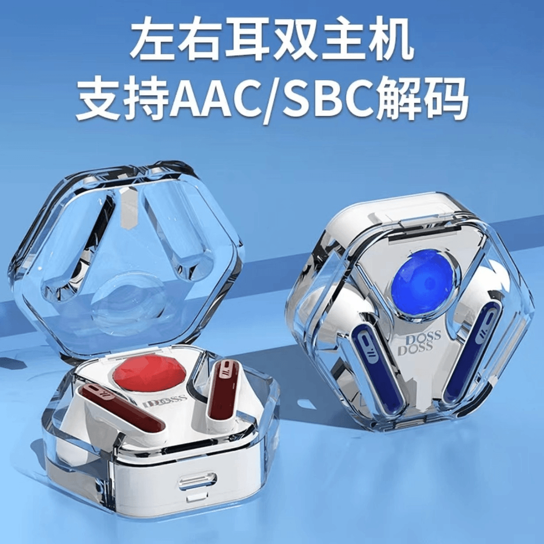doss/德士 /电竟游戏蓝牙耳机ENC降噪低延迟重低音真无线HIFI音质