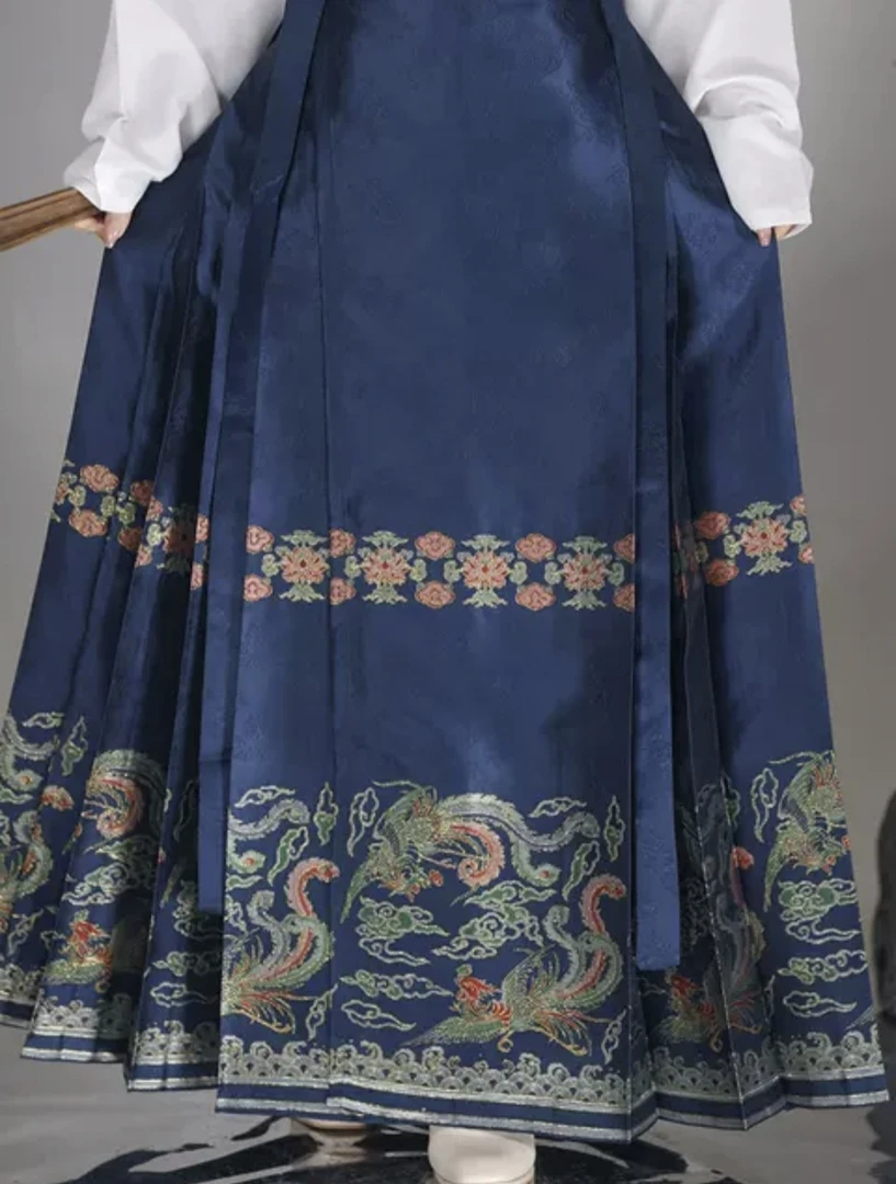 原创明制【双凤穿云海】妆花马面裙套装汉服女春秋2023新