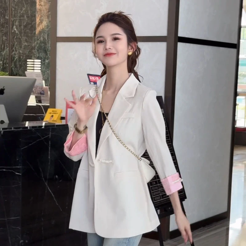 新中式国风气质薄款西装外套女2025夏季新款防晒高级感休闲小西服