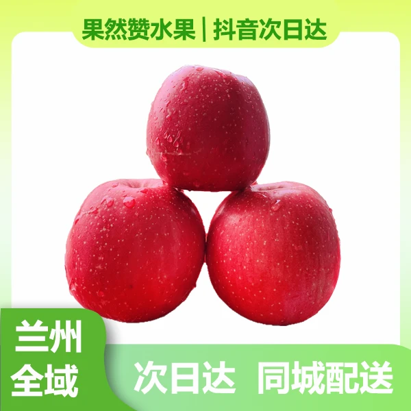 静宁红富士苹果 4-4.5斤65+ 5-5.5斤70+  6.5-7斤75+ 7.5-8斤85+【兰州次日达】