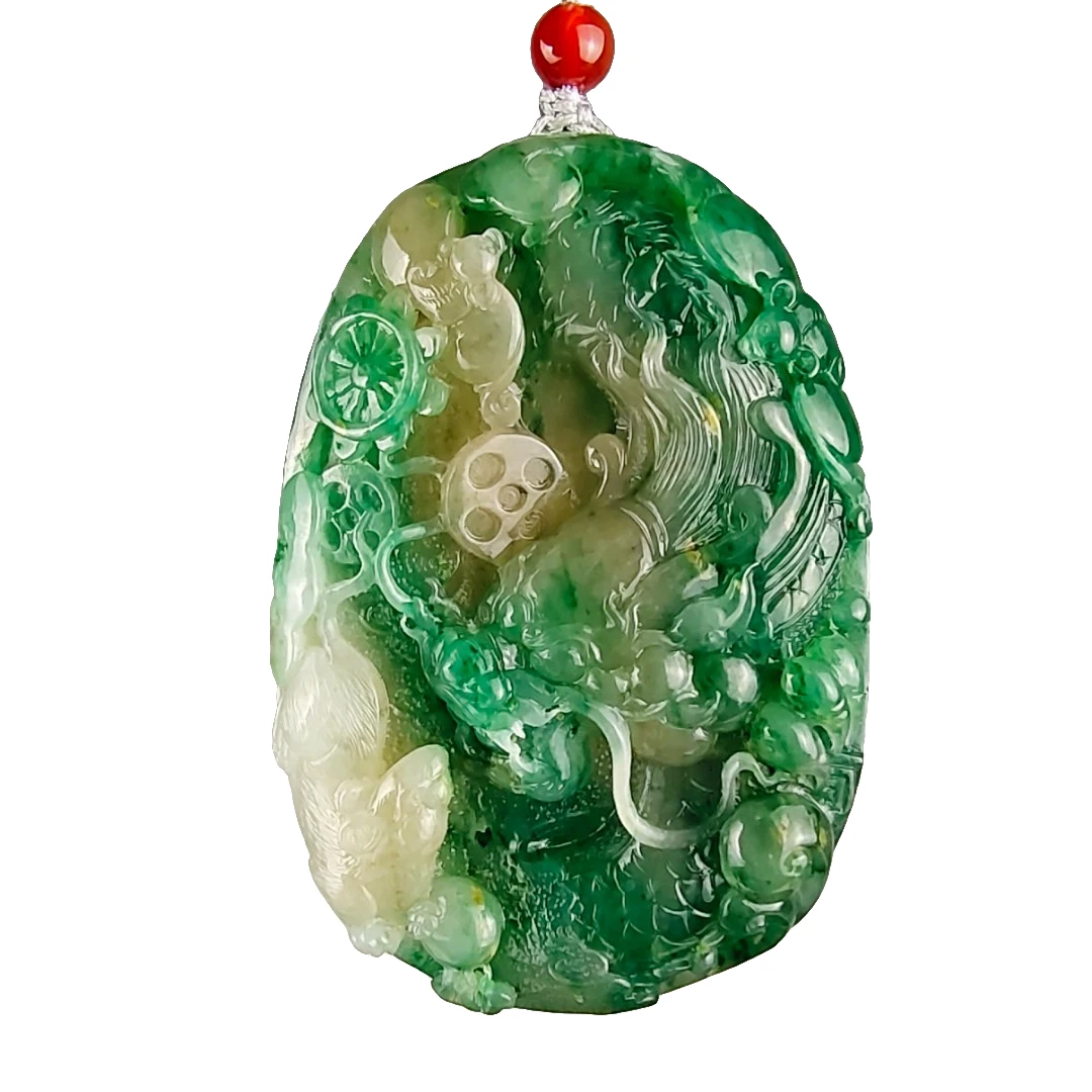 精美天然独山玉平安扣包挂车挂钥匙坠时尚百搭白包邮多样性发一