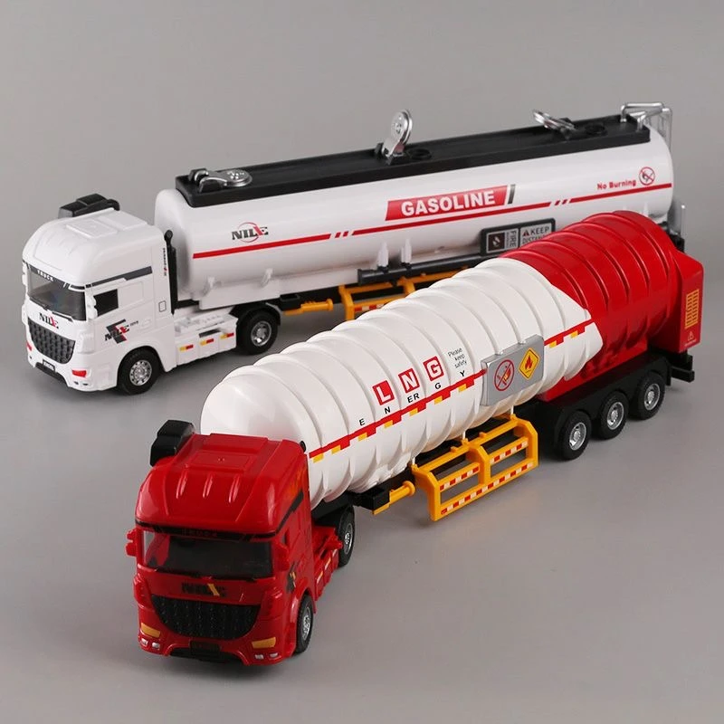 大号油罐车儿童惯性玩具车重型卡车拖头运输车结实男孩女孩精致