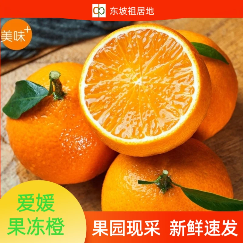 新鲜四川爱媛38号果冻橙手剥橙子皮薄汁多