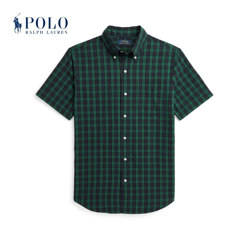 Ralph Lauren拉夫劳伦男装 经典版型棉质格纹衬衫710934625