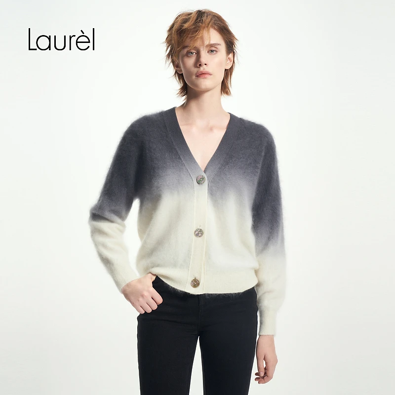 Laurel劳芮早秋新款晕染开衫女LWD343M03500
