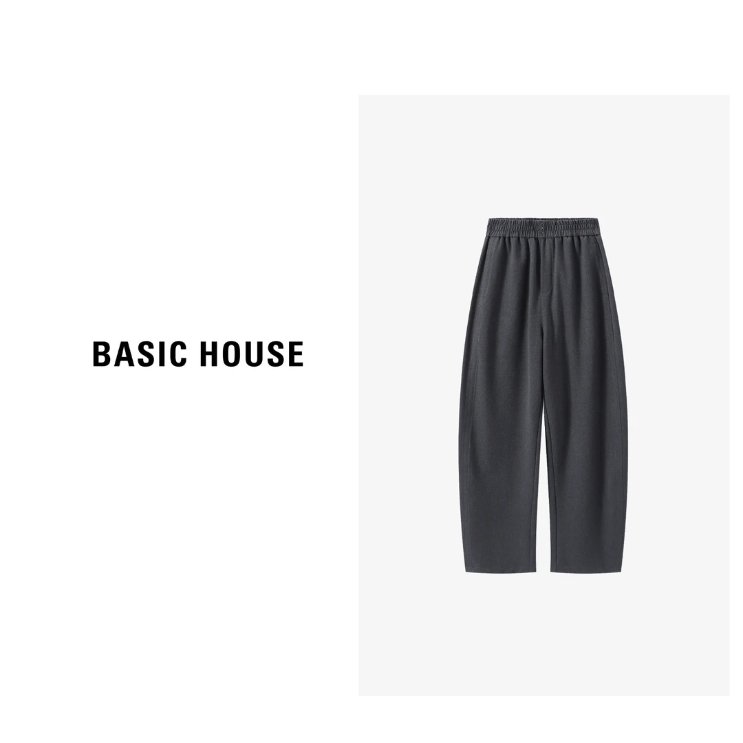 Basic House/百家好[春款]潮流百搭时尚休闲直筒长裤B0623H5E852