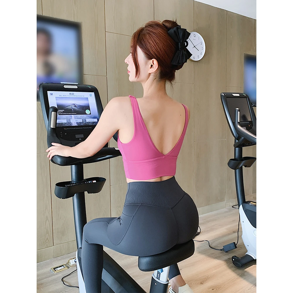 奔跑吧卡卡运动内衣女防震瑜伽健身跑步U型美背文胸P186-21