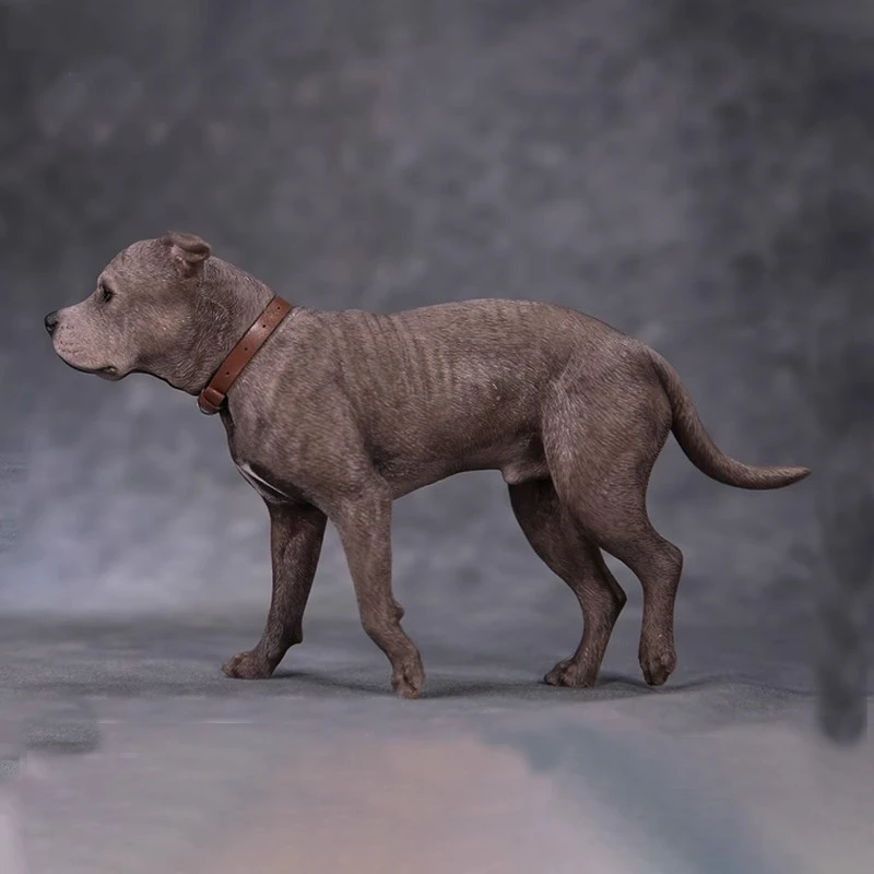 JXK 1/6 斯塔福梗模型 仿真动物潮玩狗树脂摆件兵人杀神爱犬