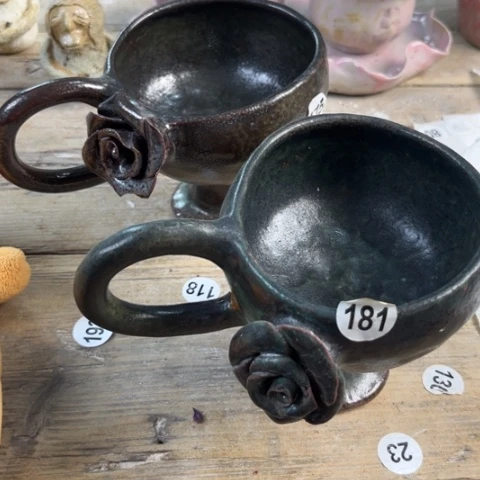 盘国*熠樹日式手捏餐具茶具