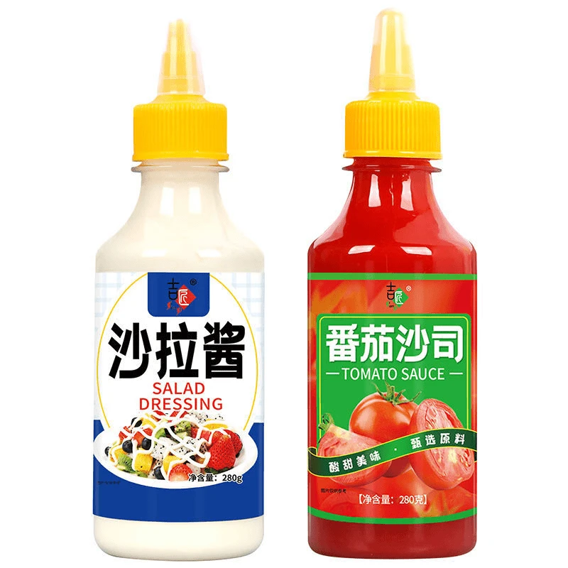 番茄酱沙拉酱组合番茄沙司沙拉酱烘焙专用挤压瓶手抓饼寿司专家用